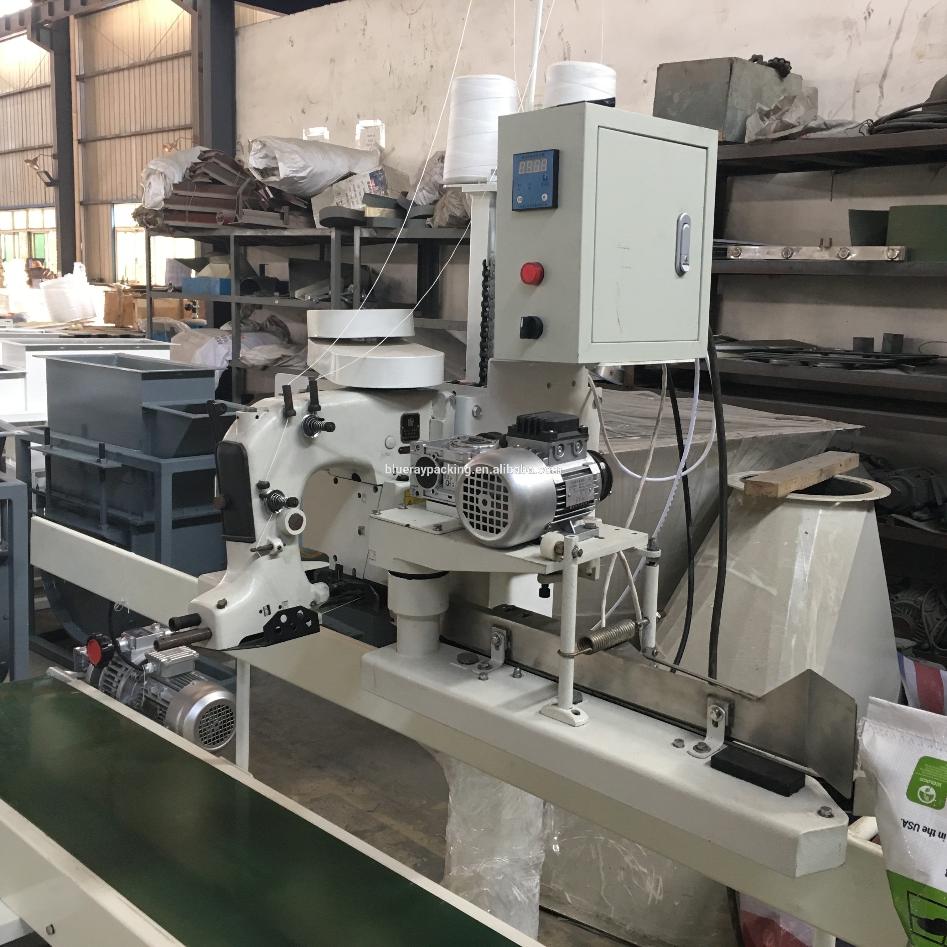 0.8Mpa 600bags/Hour Industrial Grain Bag Sewing Machine