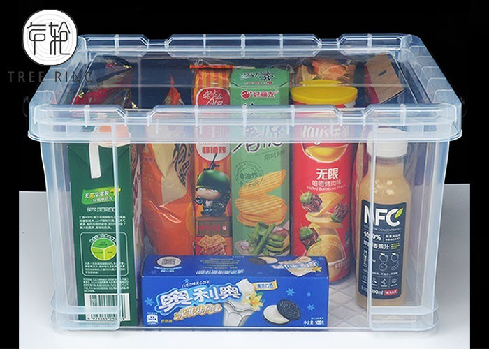 Lightweight Collapsible Plastic Crate Stackable 700 * 480 * 380mm 100 Litre