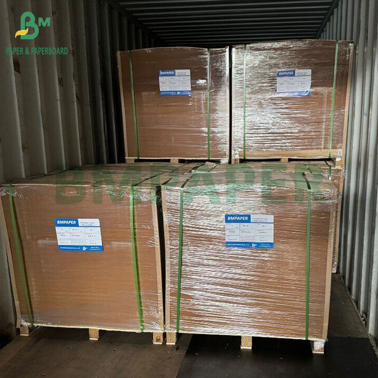  80gsm 85sgm Brown Sack Kraft Paper For Cement Packing Bag 42'' High Strength