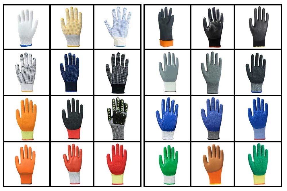 Glued Labor Protection Gloves Are Comfortable And Slip Resistant, With Complete Specifications, Soft And Breathable