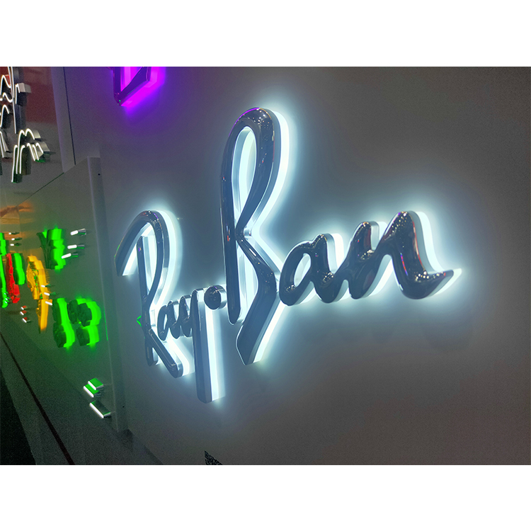 Customization Backlight Number Led Logo Signs Outdoor Business Company Decor 3D Backlit Metal Sign Letter