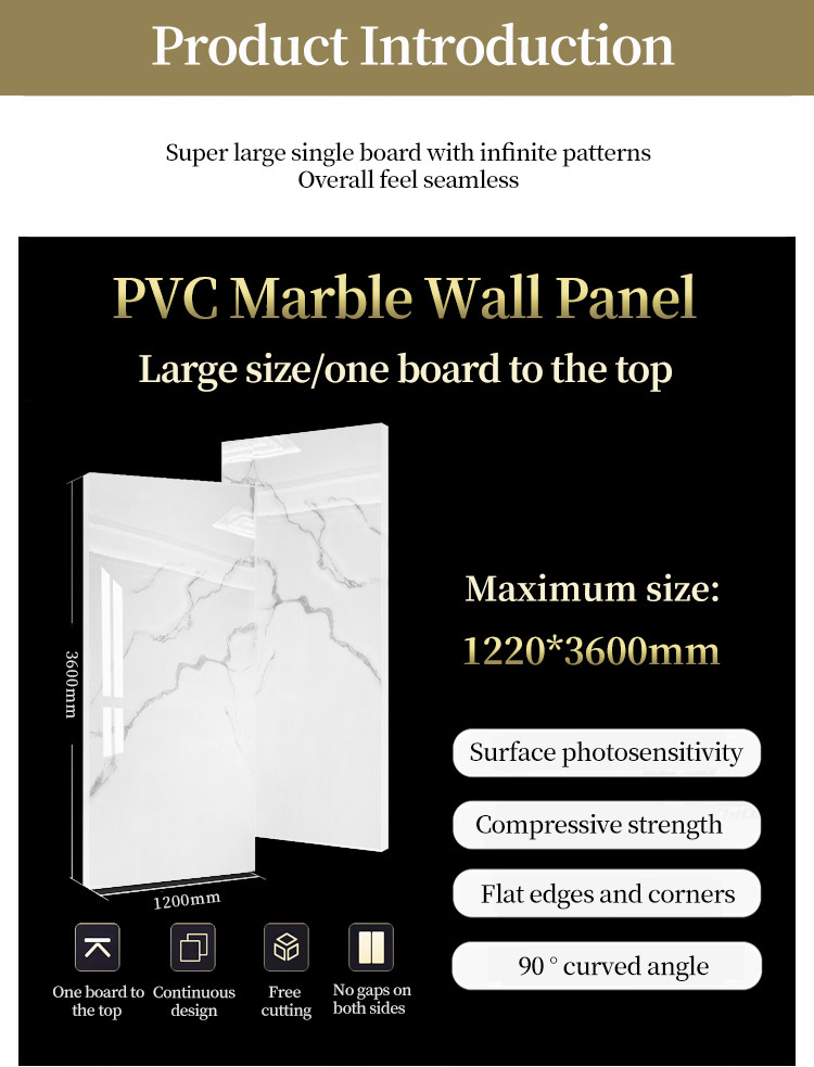 Waterproof And Easy To Install Marble Wood Veneer Panels Interior Decorative Wall Panels New Products Marble Wall Panels