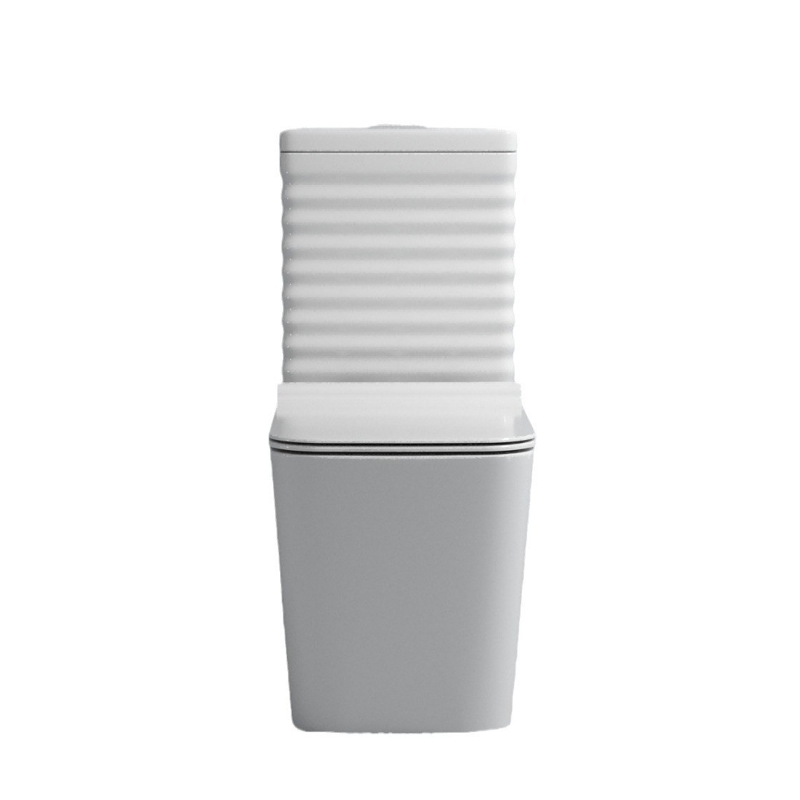 Black Floor Mounted Luxury One Piece Siphon Elongated Toilet for South American Market