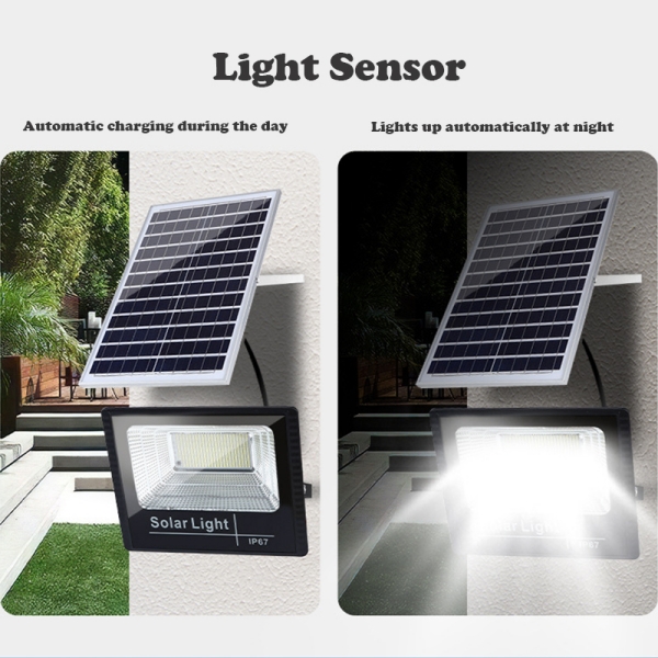 Outdoor Powered 200W 6000K Solar LED Floodlights High Bright For Courtyard Stadium