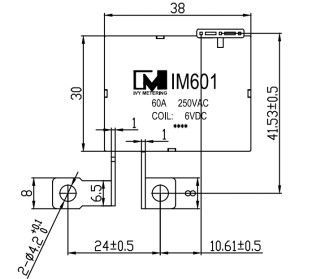 32A 60A Bistable Monostable High Power Electric Electromagnetic Relay 0