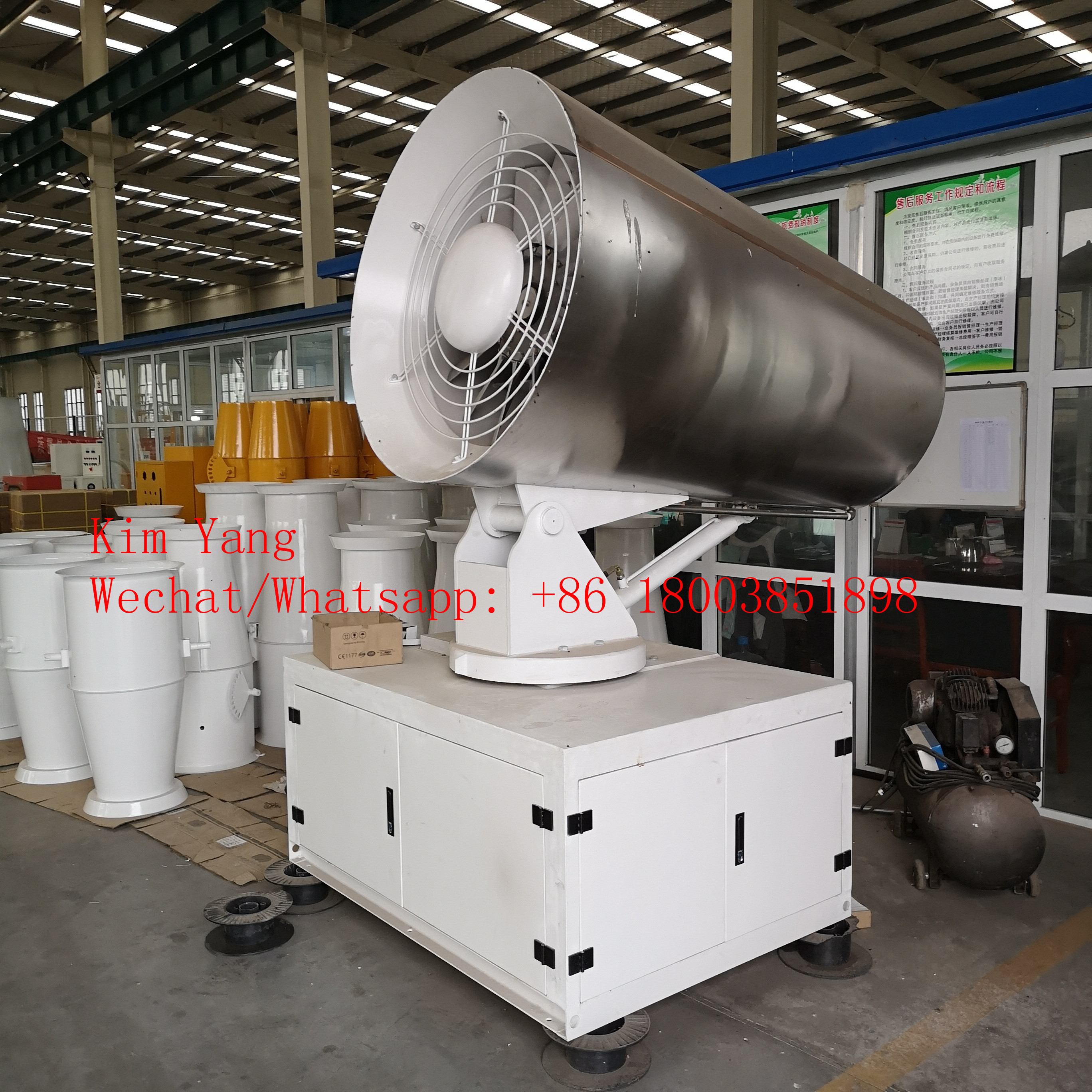 50M remote control dust control mist cannon sprayer fog cannon fighter with CE Certification