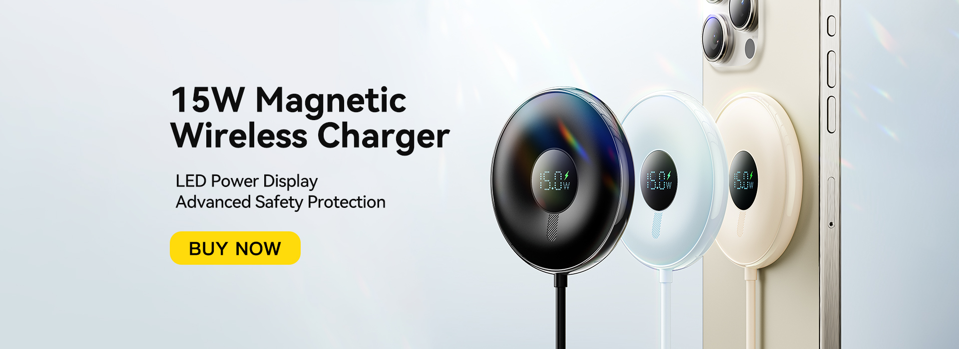 Digital Display Wireless Phone Charger OLP 15W ES-WC10 Series