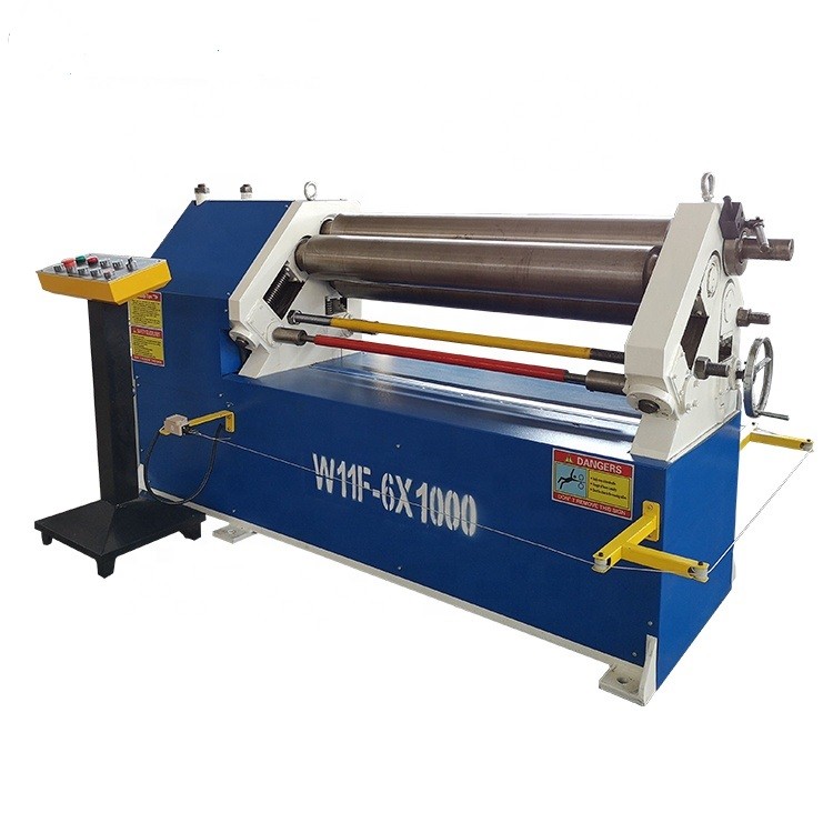 Sheet Metal Plate Bending Rolling Machine 3 Roller Asymmetric 6mm 2000mm