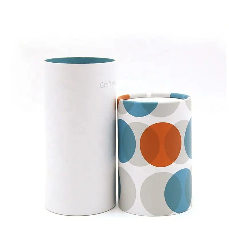 Hot Foil Silver Gold Stamping Bright Color Corrugated Paper Cardboard Candle Perfume Cosmetic Makeup Lipstick Custom Gift Packaging Round Tube Box