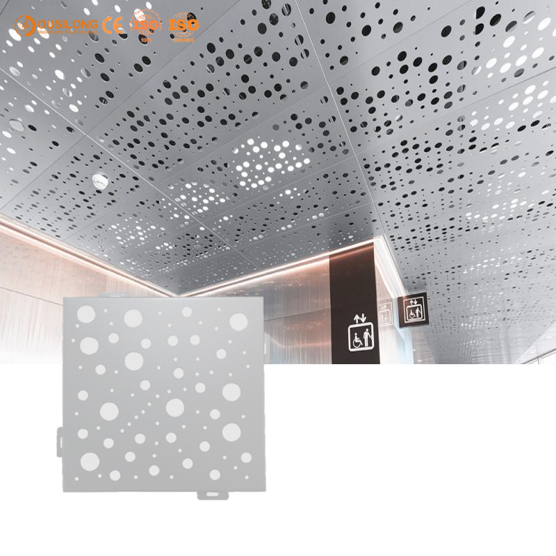 CNC Cut Curtain Wall Panel Perforated Aluminum Facade Cladding Panels for Architectural Ornament