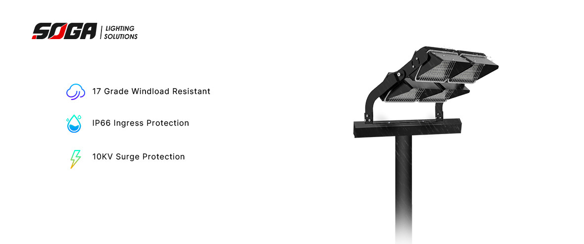Asymmetric Anti Glare Flood Light Sports 1000w LED Stadium Lights