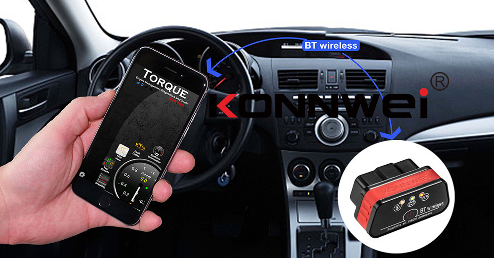 High accurace measurement Mini Elm327 Obd2ii Bluetooth Diagnostic Car EOBD protocol
