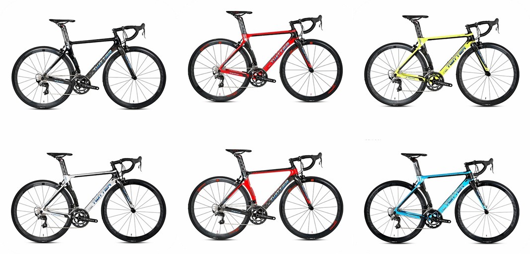 700C Road Bike Carbon Fiber Frame SRAM RIVAL 22 Speed Aero Racing Design