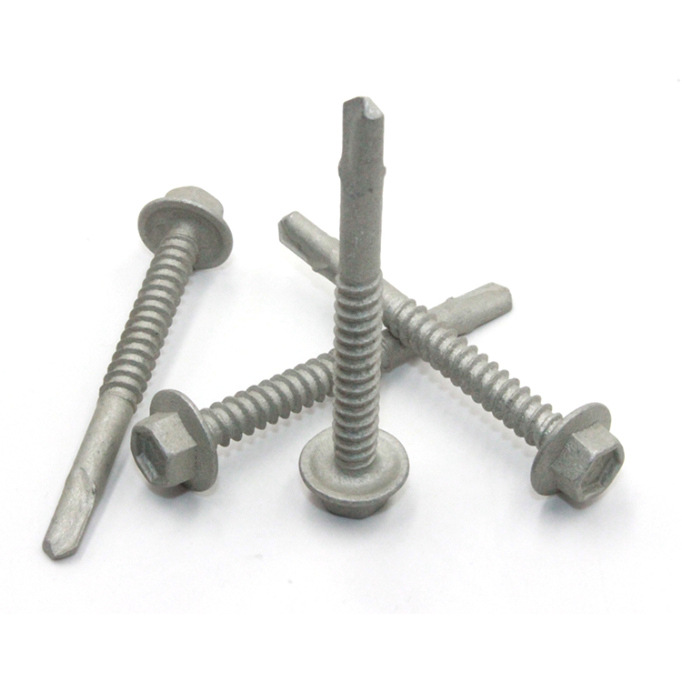 Metric Hex Washer Head Self-Drilling Metal Screw M2 M2.6 M3 M3.5 M4 M5 with Black Finish