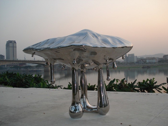 Hot sales Stainless steel sculpture with laser cutting, metal sculpture with painting