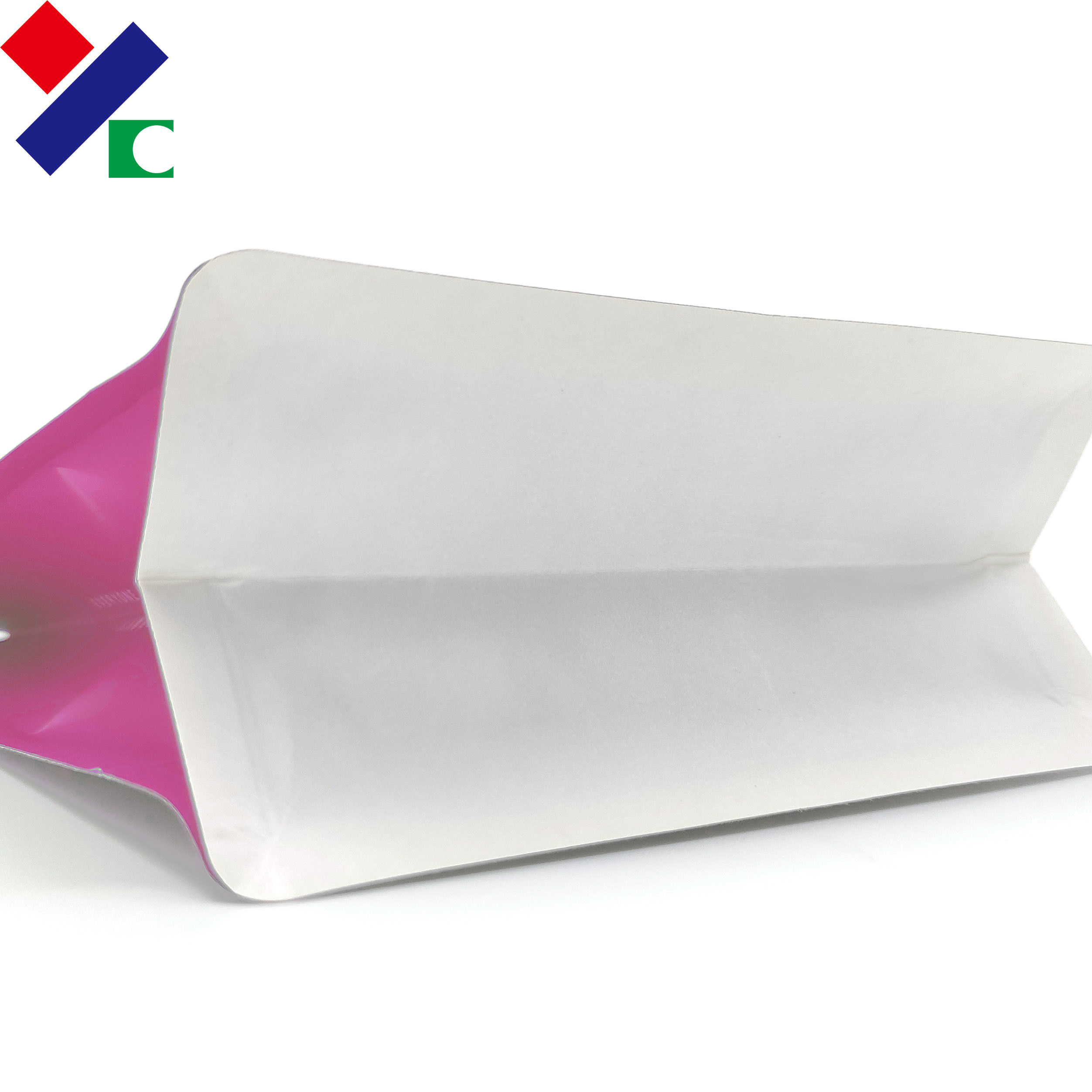 Square Flat Bottom Side Gusset Pouch Doypack Zipper Plastic Bag