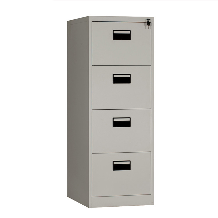 SPCC 4 Drawer Vertical Steel Filing Cabinets Width 452MM