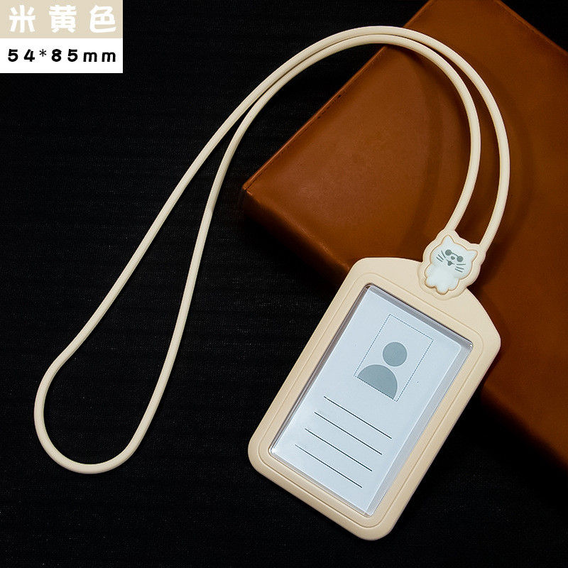 Professional Silicon Card Holder with Lanyard Neck Strap BPA Free