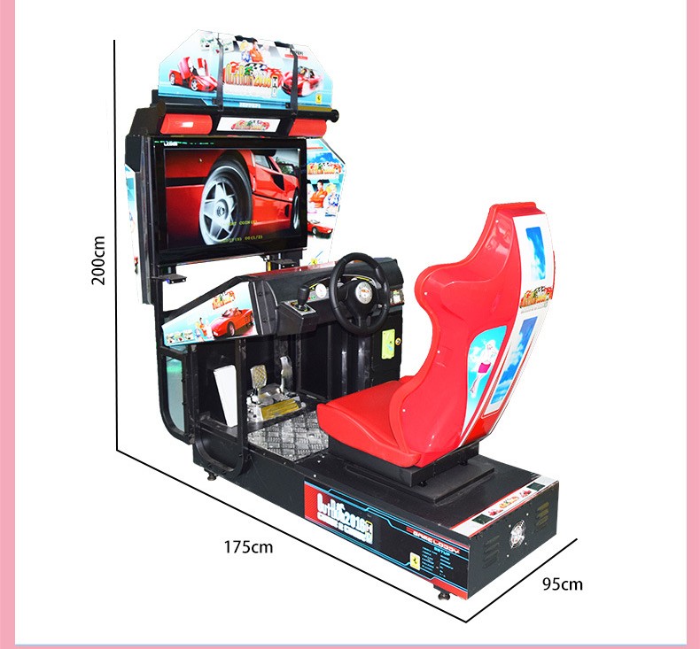 Customized Metal acrylic plastic Racing Simulator Rig for 3D Car Racing Game Machine