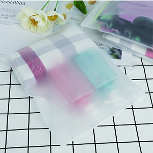 Poly Packaging Bags Frosted Zipper Bags Clear Zip lockk Storage plastic bags for shipping shirts small