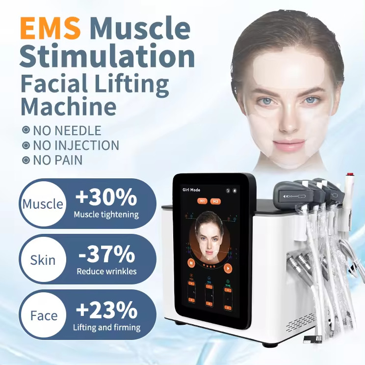 Magenetic Face Muscle Stimulator Rf Vline Wrinkle Removal Face Massage Machine