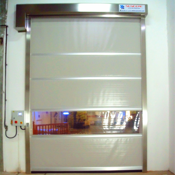 Anti - wind Bar Wireless Safety Edge High Speed Doors , exterior rolling shutters