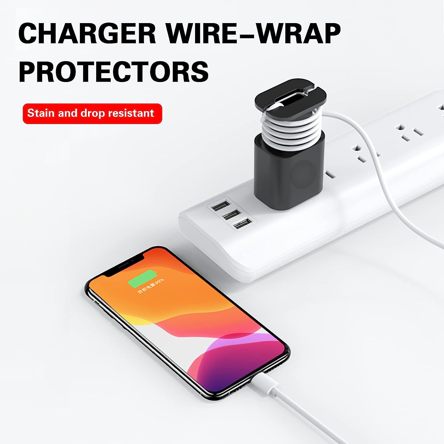 Anti Scratch 2 In 1 Silicone Charger Case Waterproof Non Slip