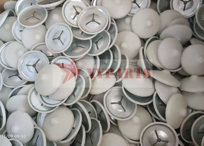 40mm Diameter White Black Plastic Cover Dome Caps Washer With 3 Slots Washer