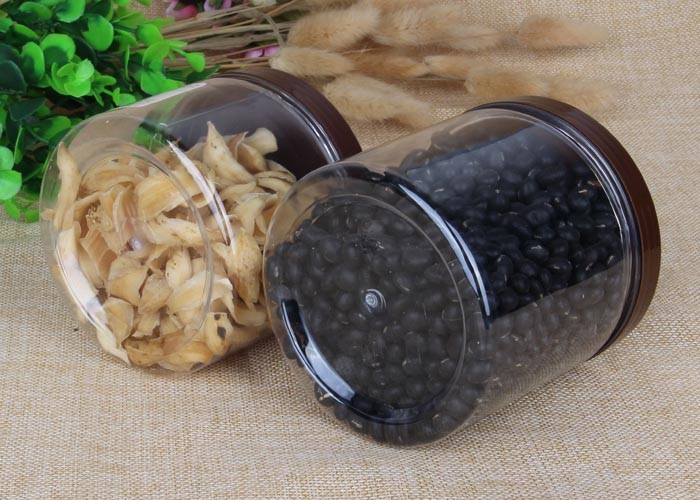 Empty Plastic Bottles Clear Plastic Jars 100g - 2000g Non - Toxic