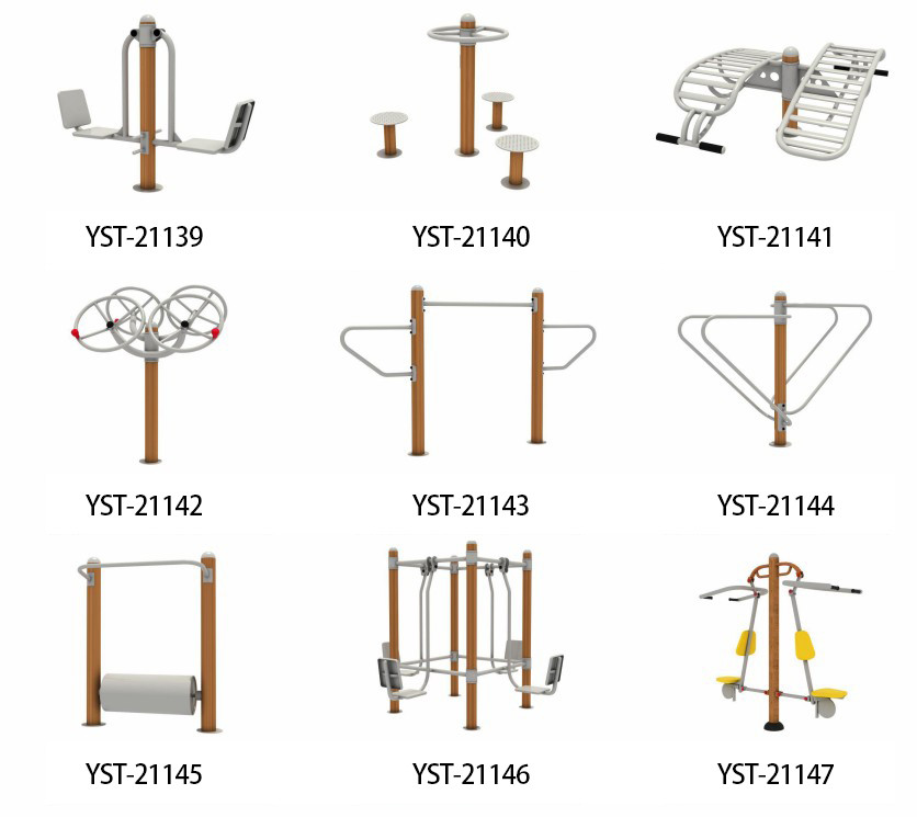 Galvanized Steel Safety Lock Outdoor Fitness Equipment Anti Crack
