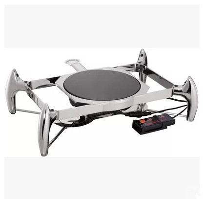 Stainless Steel Chafing Dish Mechanical Hinge Lid 9.0Ltr Food Pan Buffet Cookwares Electric or Sterno Heat Source