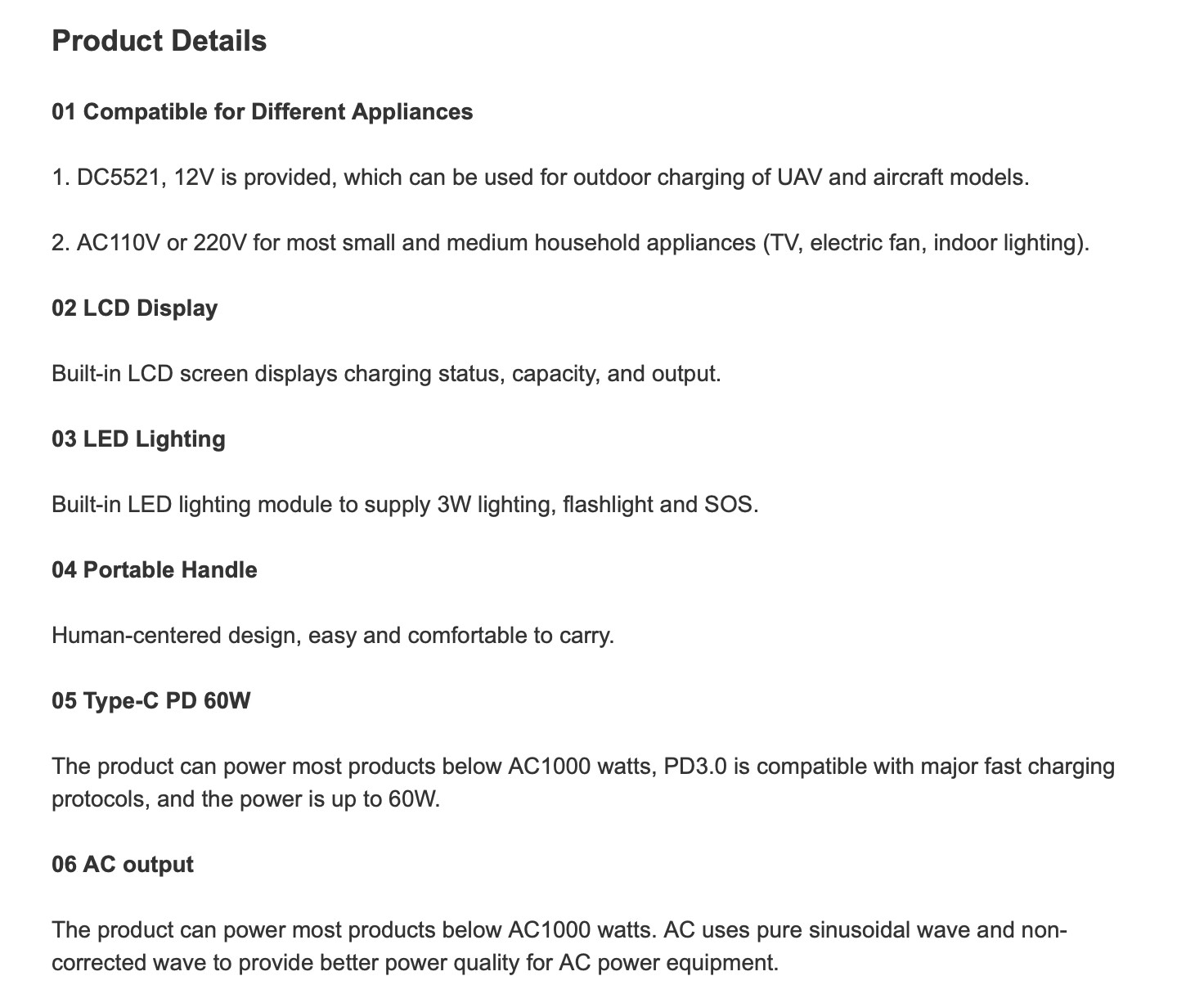 OEM ODM lifepo4 lithium battery 1000W Power Supply Solar Generator lithium battery packs For Outdoor RV EV Camping