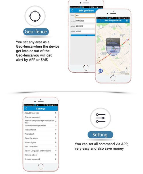 GSM alarm tracker for vehicle bicycle asset with noise vibration sensor alarm rf-v9+