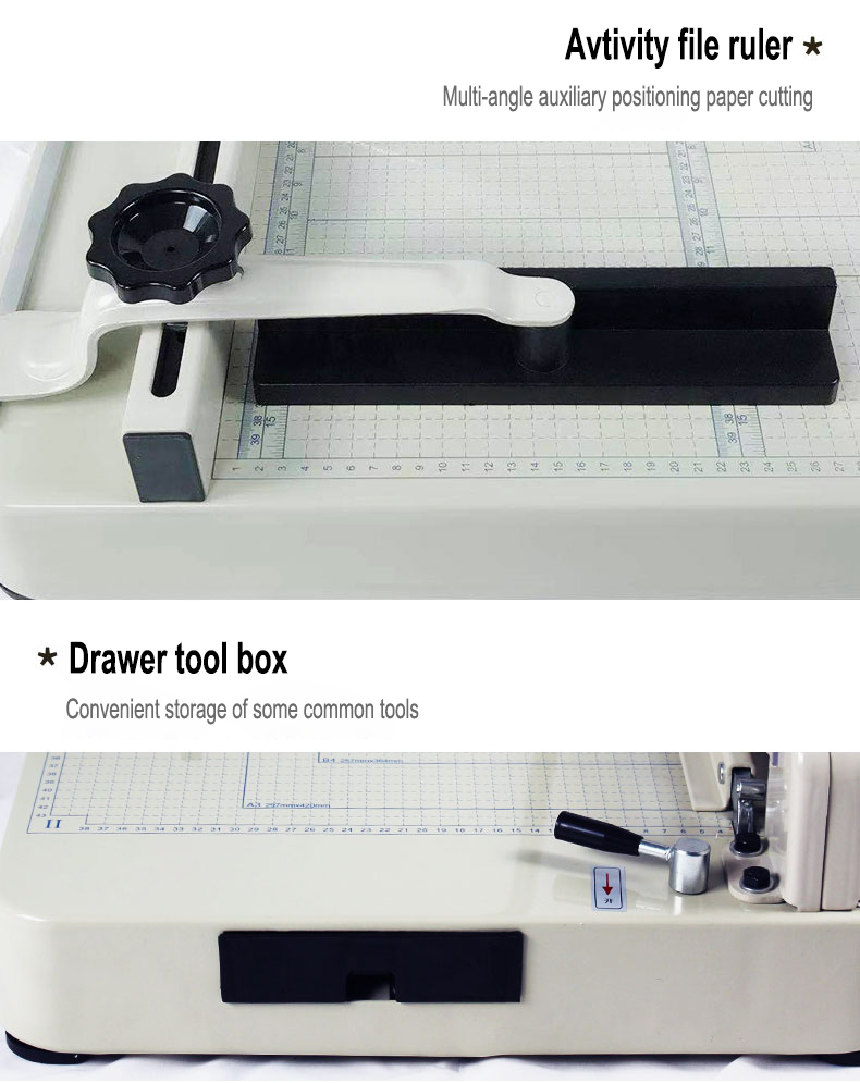 Heavy Duty A4 Paper Cutter Manual Guillotine Cutting Machine for Office and Home