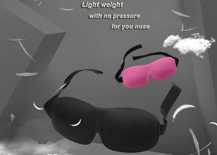 Polyester Foam 3D Sleeping Eye Mask Adjustable Sleep Mask