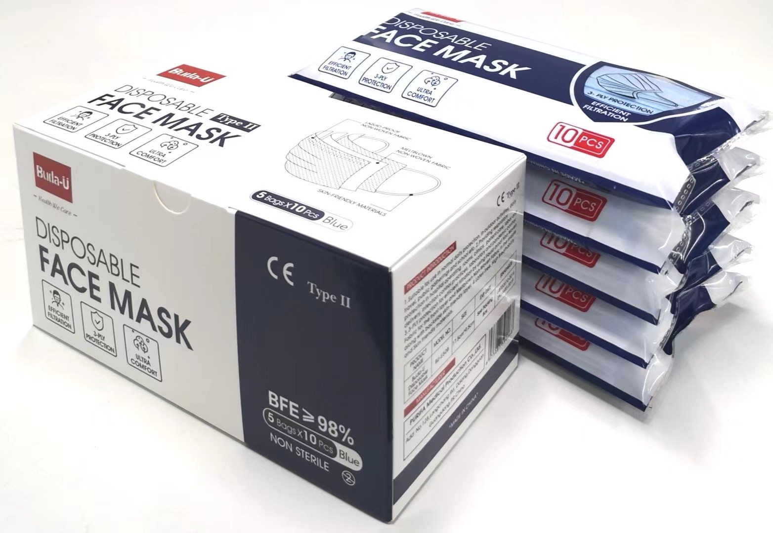 Eua Approved Disposable Medical Mask For Covid ASTM Level II