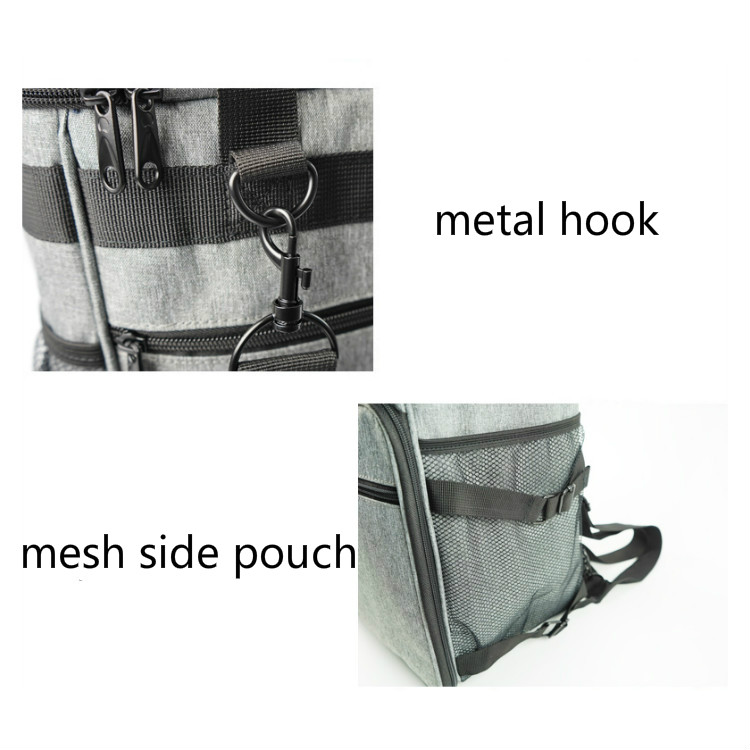 54cm 24cm Portable Dog Food Carrier Tote Adjustable Strap