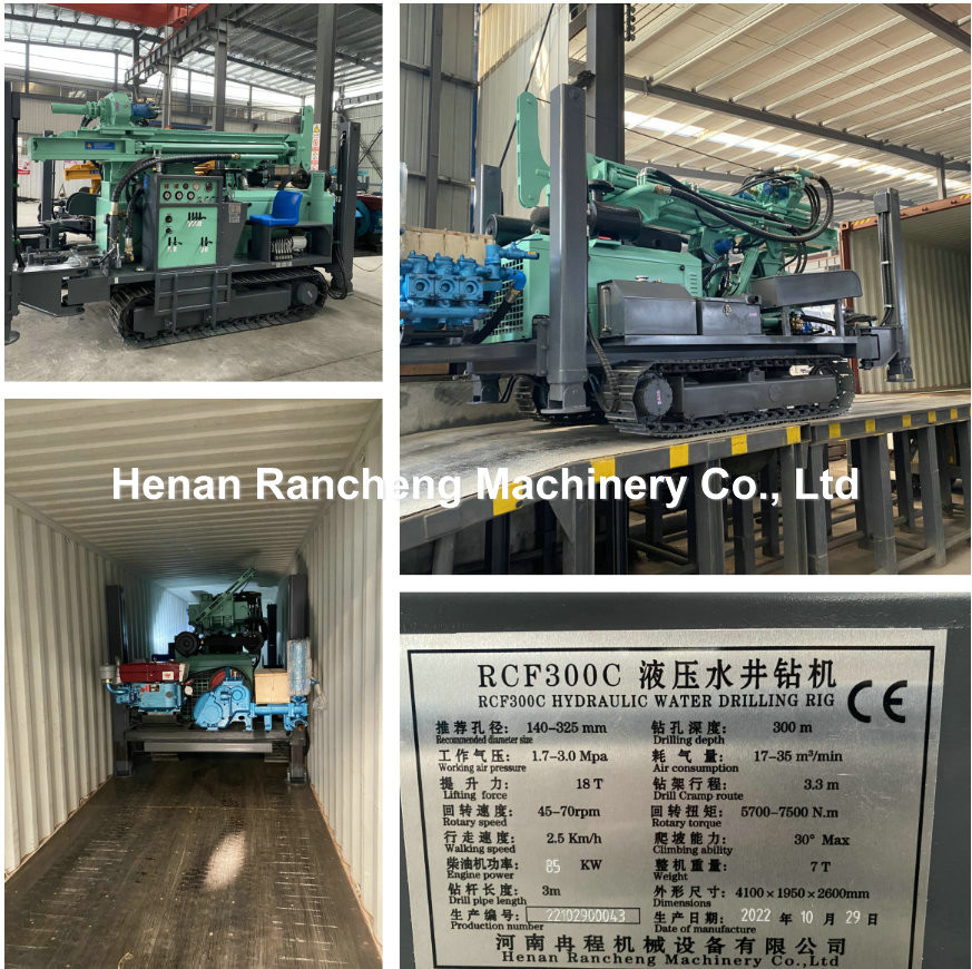 China New Top Drive Drilling Rig And Hard Rock Mud/Air Drilling Machines 300m Geological Rig