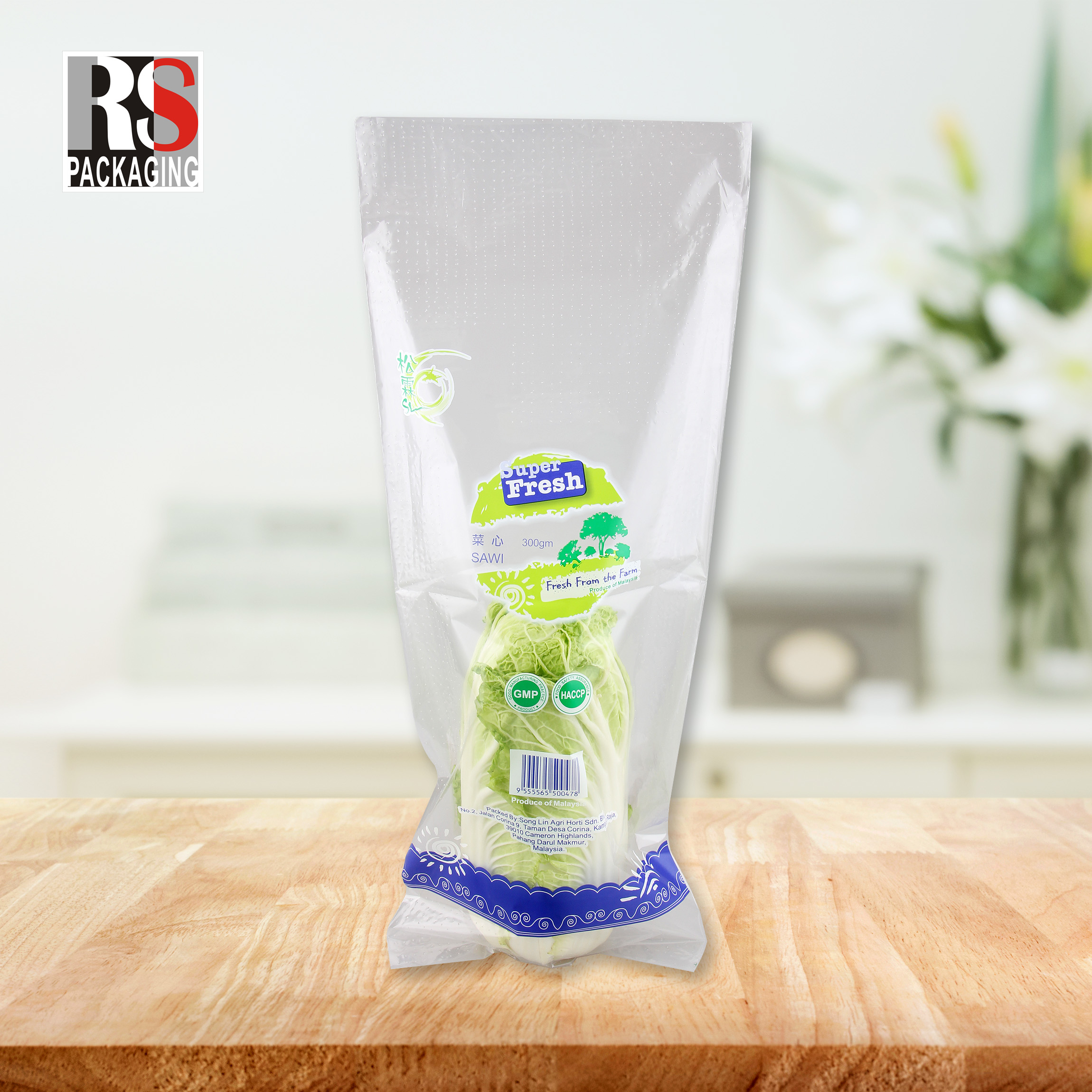 Freshly Baked Bread Packaging Bags Custom Low Density Micro Perf Bags With Side Gusset