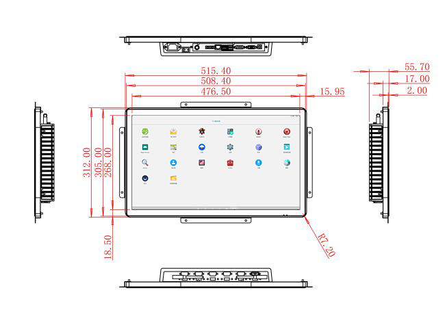 21.5-Inch Android All-in-One Tablet for Industrial Dashboards and Smart Retail Displays