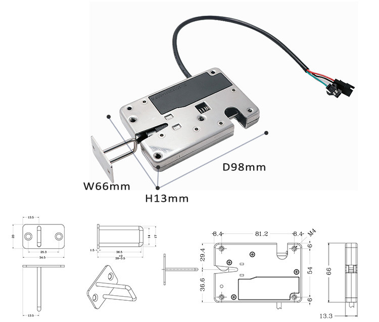 Smart 4.5rps / S 100mA Electronic Rotary Latches Waterproof