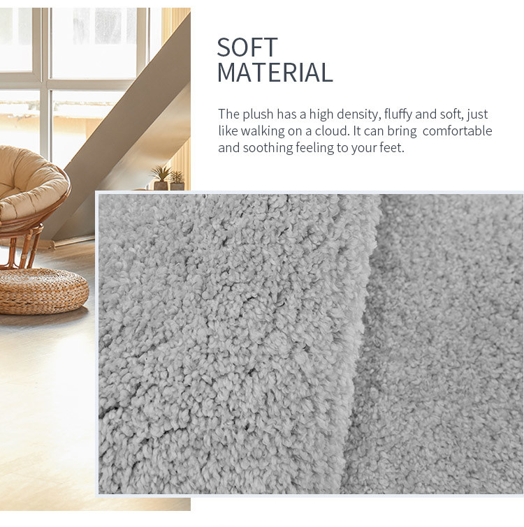 Latex Backing Non Shedding Tufted Bath Mats Oval Shaped Environmental