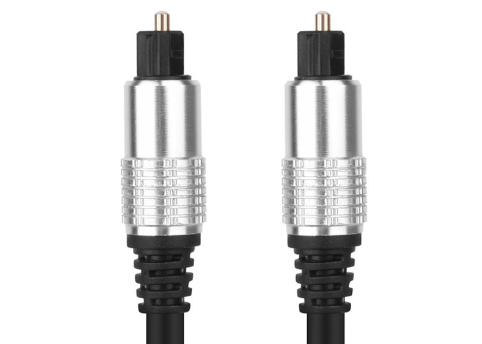 Factory price Brand New Toslink Fiber Optical Cable Gold Port Plated White Alumium Shell For Home Theatra 1.2M