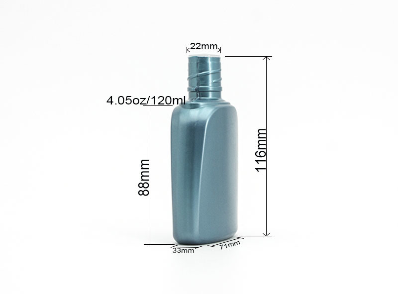 120g 130ml HDPE Flat Body Lotion Bottle For Face Cleaning Cream