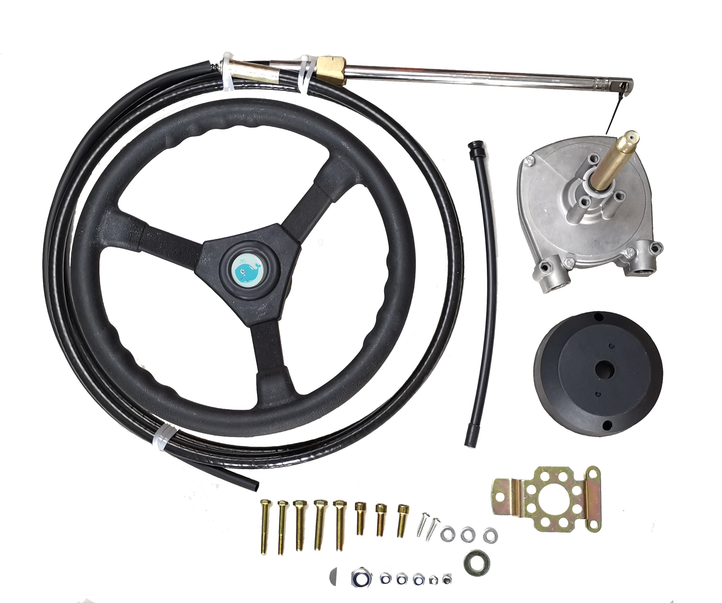20kg Outboard Engine Steering System , 14ft Outboard Motor Remote Steering System