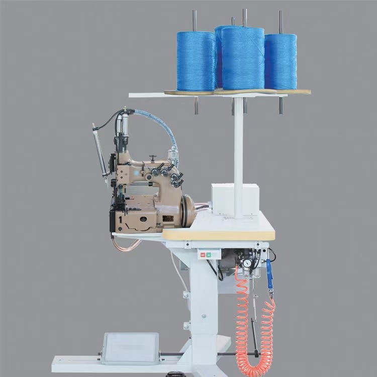 FIBC Jumbo Bag Sewing Machine With Pneumatic Foot Lift And Hot Thread Cutter