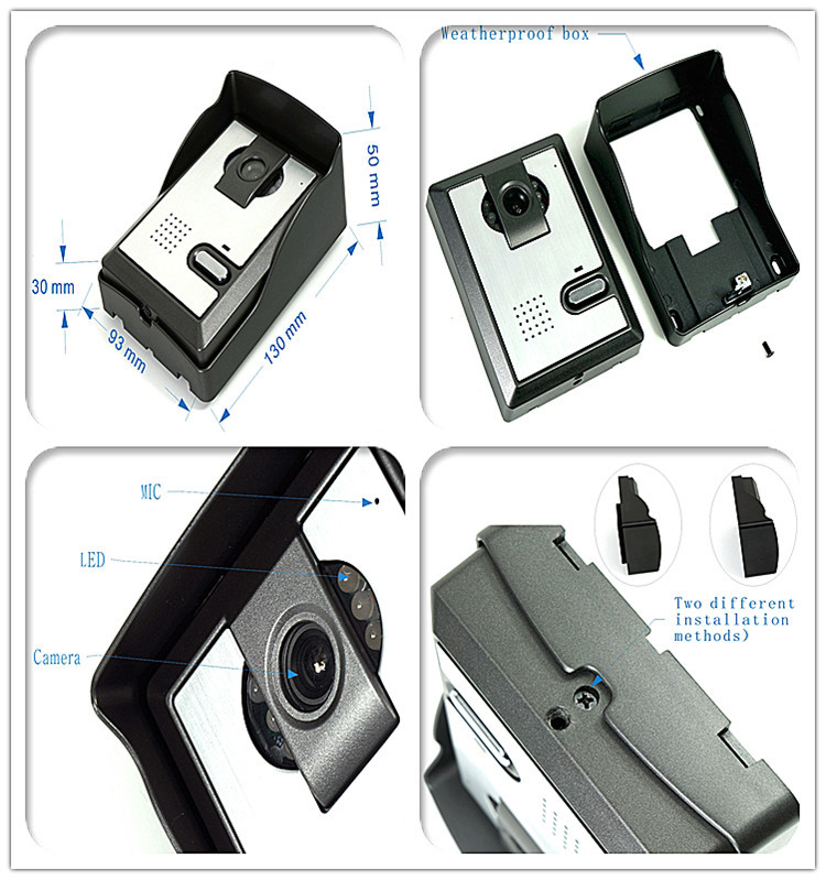 CK-10A New product 10 inch TFT color wired video door phone system