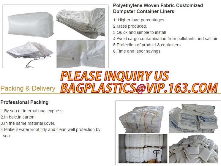 Extra Lagrge Woven Drawstring Dumpster Container 20 Yard Drawstring Black Dumpster Container Liners For Bagplastics