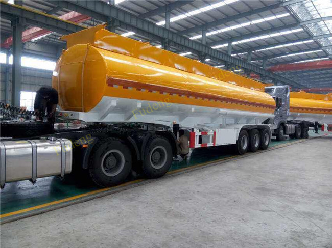 40cbm fuel tanker semi trailer , Stainless steel water tank semi trailer