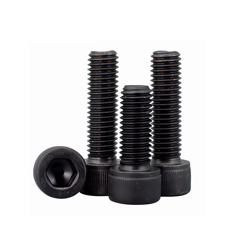 Black Steel DIN 912 12.9 Hex Allen Key Bolt M8 M25 Grade 12.9 Certificate ISO9001